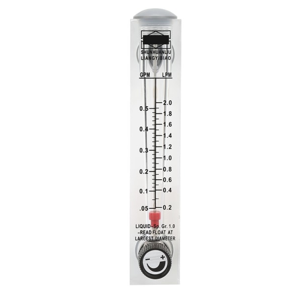 LZM-15T 0,1-0,5GPM Knop Panel Type Væskeflowmåler Flowmåler Måling ZG1/4"