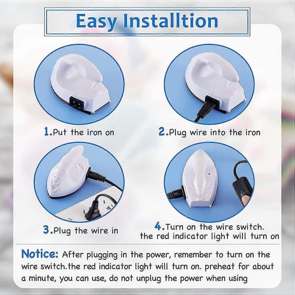 Mini Craft Iron Mini Heat Press Mini Iron Portable Handheld Heat Press Small Iron