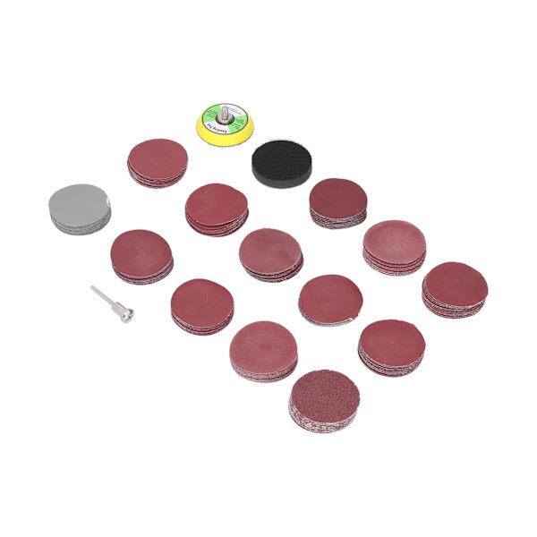 133 st sandpappersskiva kit polering med slippapper slippapper rund 2in DM05601281