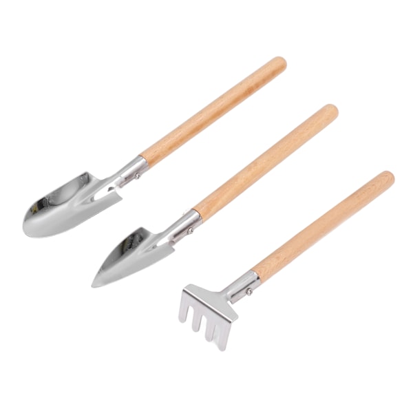 Trädgårdsspade set spade murslev kultivator transplanter rostfritt stål ogräsverktygssats