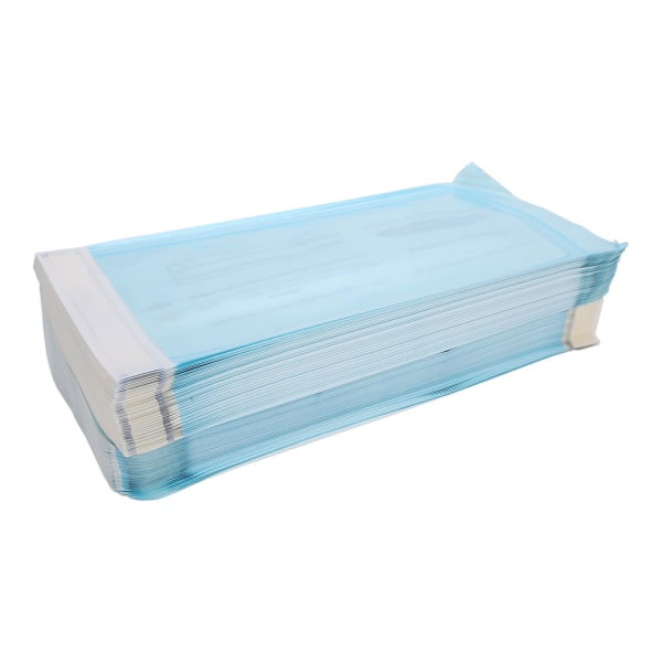 200 kpl / laatikko kertakäyttöinen itsetiivistävä puhdistuspussi hammaslääketieteellisille materiaaleille (135 x 290 mm)