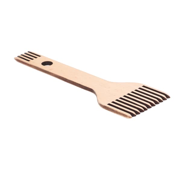Vævekam Dobbeltendet Ergonomisk Design Holdbar Bøg Blank Overflade Trævævekam til Vævehåndværk