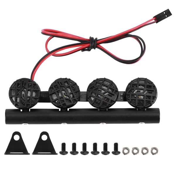 LED Taklampe DIY Bagasjeromlampe Spotlight Tilbehør Passer for TRX4 /SCX10 1/10 RC Bil Crawler4LED