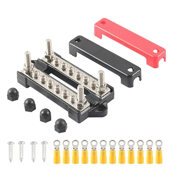12V Jord-/Strömfördelningsplint Batterisamlingsskena Set