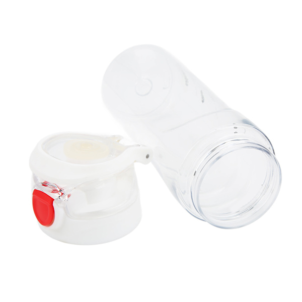 Utomhus Vattenflaska Plast Sport Vattenkanna 600ml Stor Kapacitet för Sommar Varm VäderTransparent