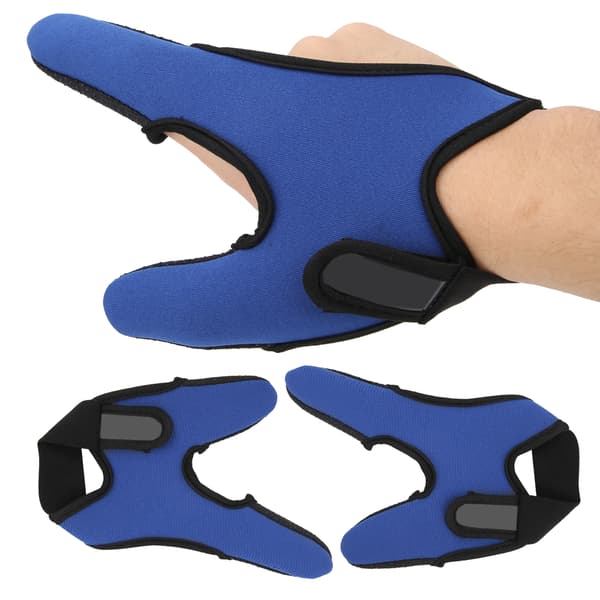 2 st Fiskhandskar 2 Finger Skydd Halkfri Andningsbar Utomhusfiskeutrustning