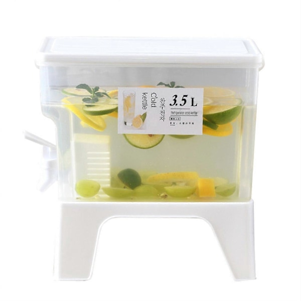Kjøleskap Kald Vannkoker Med Kran Lemonade Flaske Drikkevare Kaldt Vann Flaske Beholder -GSL 2L vannkoker