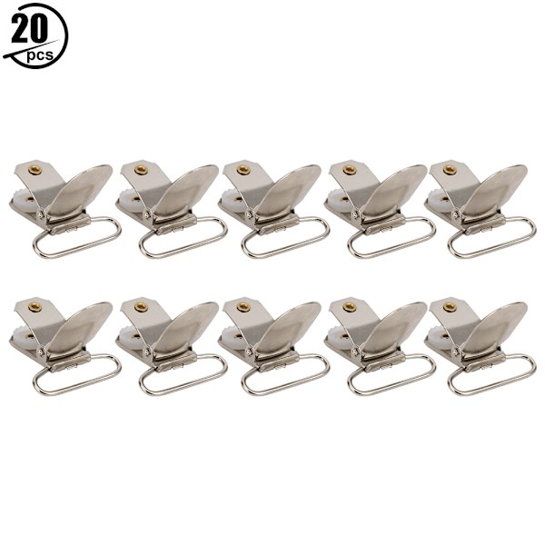 20 STK Metal Sut Sut Clips Suspender Snap til tøj dekoration Projekt Craft 20 stk