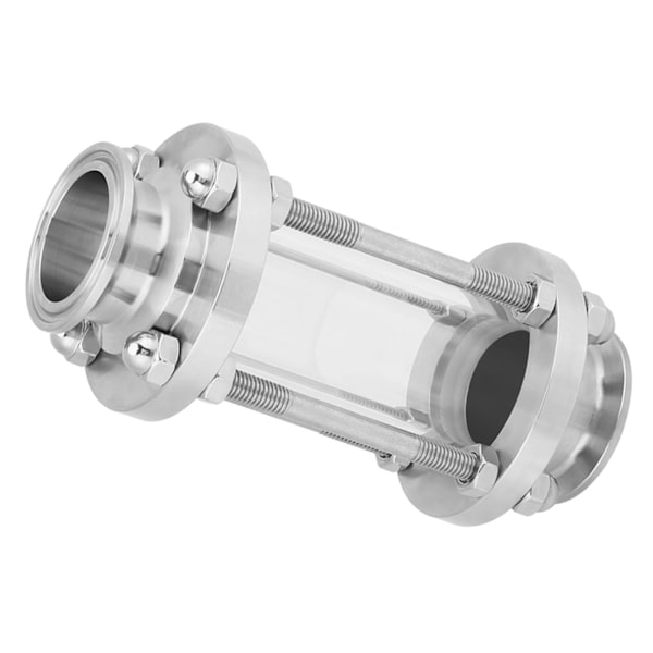 Rustfritt stål 304 Flow Sanitært synglass Tri Clamp Type 38Φ