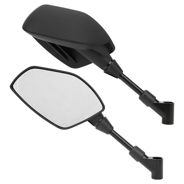 Par motorcykelbackspeglar Universal Bar End Glas Flexibel Styrfäste