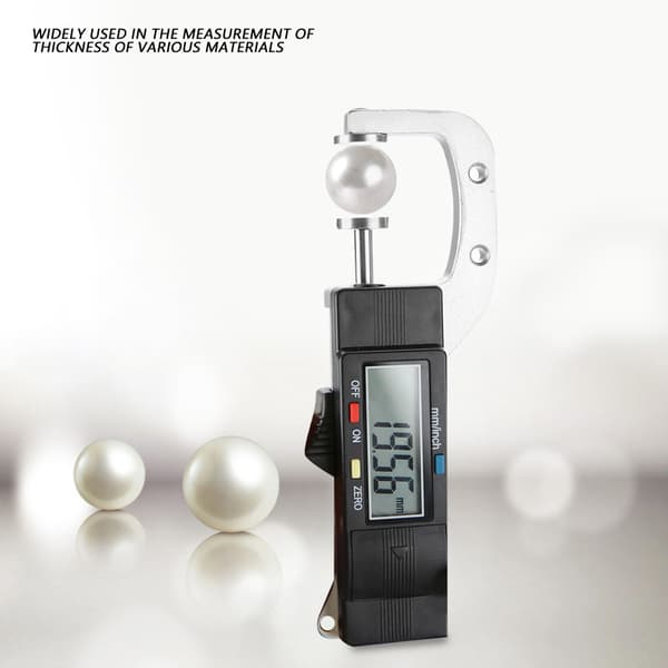 Horisontell Elektronisk Digital Display Tjockleksmätare Mätverktyg 0-25mm