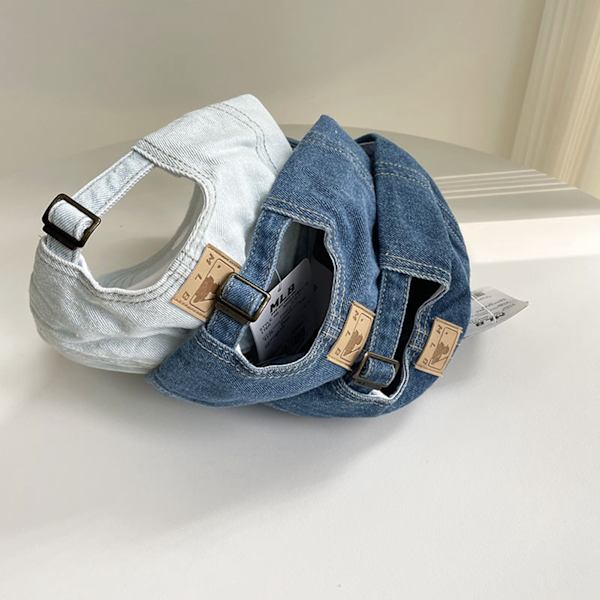 Baseballkeps med broderade bokstäver, justerbar unisex denim keps för vår sommar, randig Y M 22.05-22.83in
