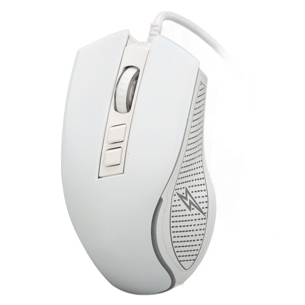 Gaming Mouse USB2.0 4 Justerbar DPI RGB Bakgrunnsbelyst Ergonomisk design Optisk sensor Bærbar mus for Gaming Office Home White