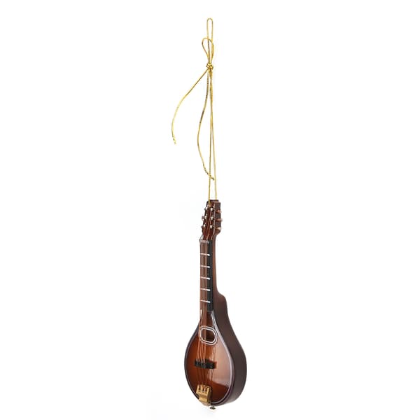 Miniatyr Mandolin Modell Tre Musikkinstrument Samleobjekt Gave Dekor 12cm