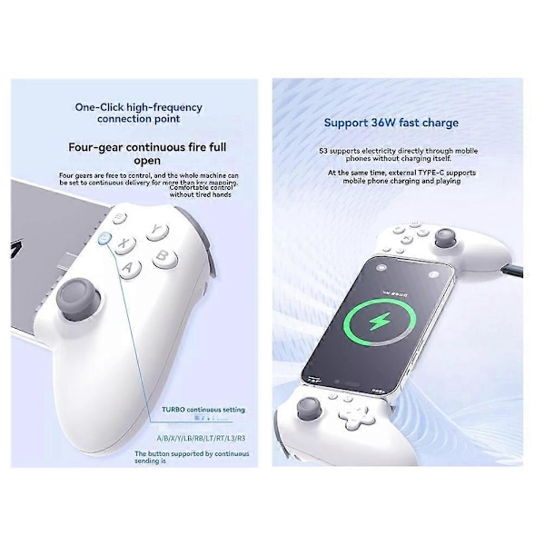MEMO S3 Monitoiminen peliohjain - Type-C joystick tabletille