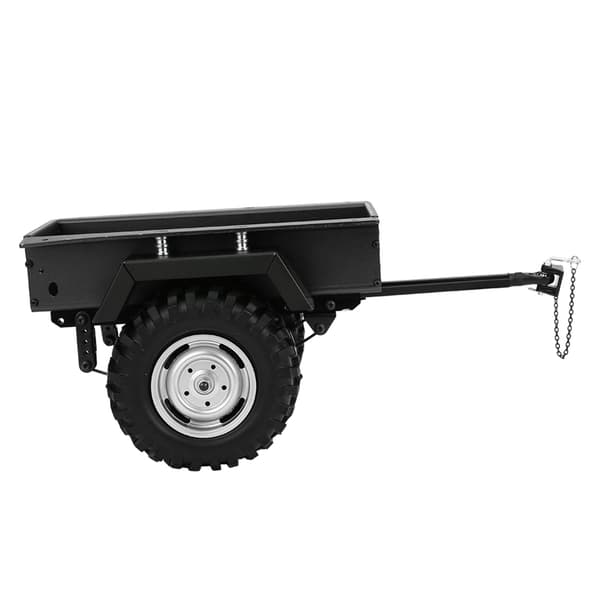 Aluminiumslegering Trailer Bil Meget Simulation RC Bil Køretøj Model Børn Legetøj Sort
