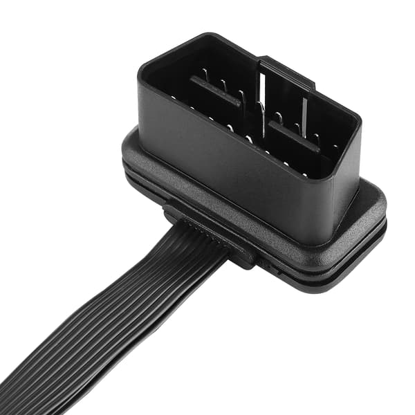 Bil OBD2 16-benet 2-i-1 konverteret kabel diagnostisk forlængerkabelstikadapter
