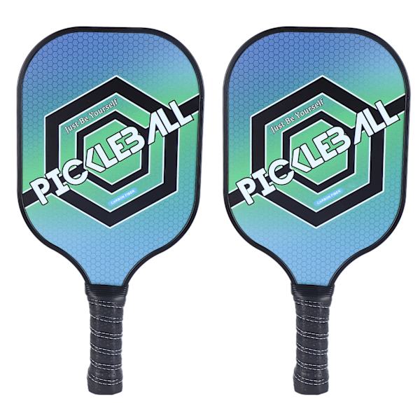 2 st Pickle Ball-paddel Slitstarkt Kol PE Bekvämt Grepp Lätt Pickle Ball-set med 4 Bollar för Utomhus Hem Hexagonal