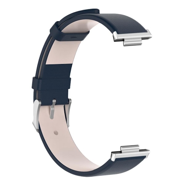 Smart Watch Bånd Læderrem Marineblå Komfortabel slid Justerbar Erstatningsdel til Ur FIT2