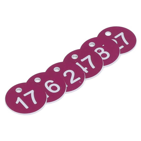 50 kpl numeroitua etikettiä, pyöreä, yksinkertainen, kaunis mehiläispesän tarra, jalostustarvikkeet mehiläishoitoon, eläintenhoitoon, numerot 1-50, violetti