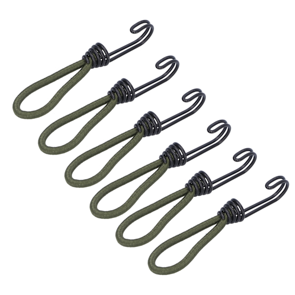 10 st Tält Elastiskt Rep med Haken Camping Tält Fixering Elastiskt Rep Tillbehör