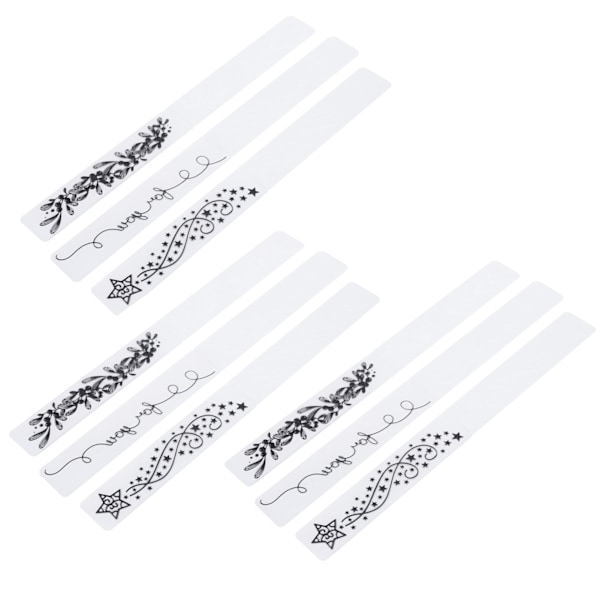 9 stk. Blomster Plast Embossing Folder til DIY Håndlavede Embosserede Plade Tilbehør