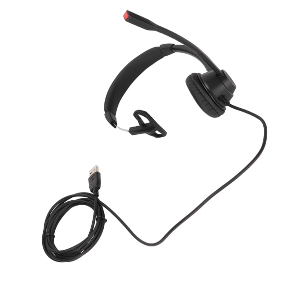 Enkelsidigt örontelefonheadset USB Business Headset med brusreducerande mikrofon för Call Center
