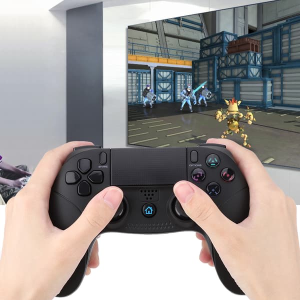 Trådlös Bluetooth-spelkontroll för Sony PS4/PS3-värd kompatibel med PC