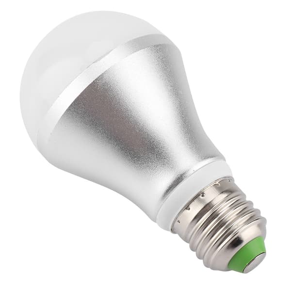 E27 5W LED Automatisk Sensor LED Lyskontroll Pære Lampe 6500K AC85-265V