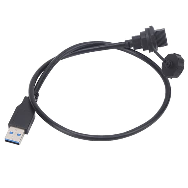 Vanntett USB-kontakt Type-C hunn gjengelås panelmontering strømuttak E10TPC-TF-F/U3-A-M(0.5M)
