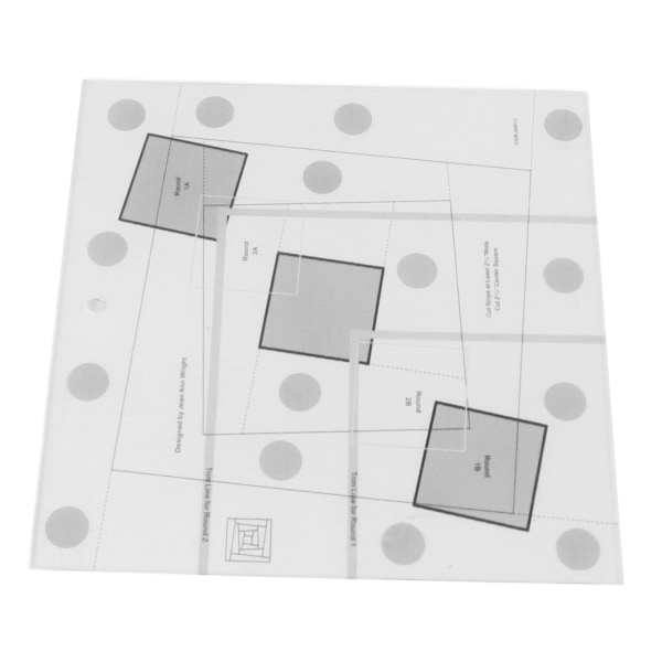 Log Cabin Quilt Ruler Transparent Acrylic Quilting Ruler Log Cabin Trim Tool