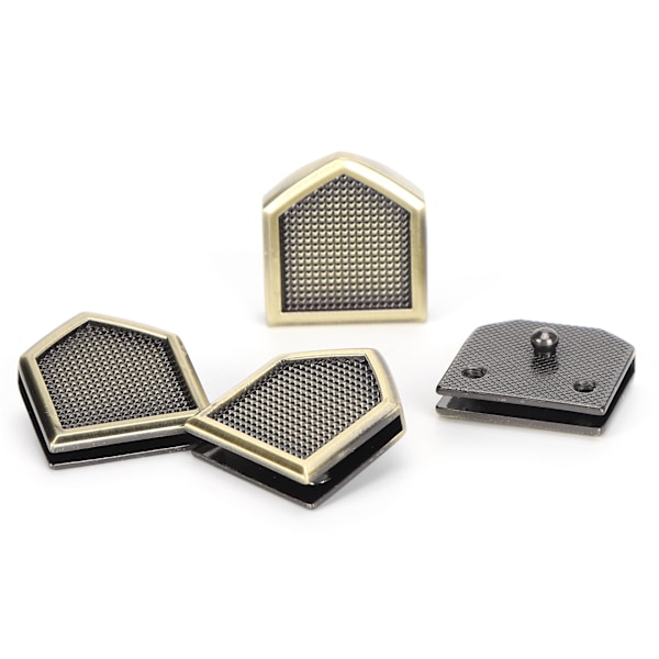 4 Set Metall Dekorativt Spänne Specialformade Läderartiklar Bagage Jeans DIY TillbehörBrons B01-51-52066