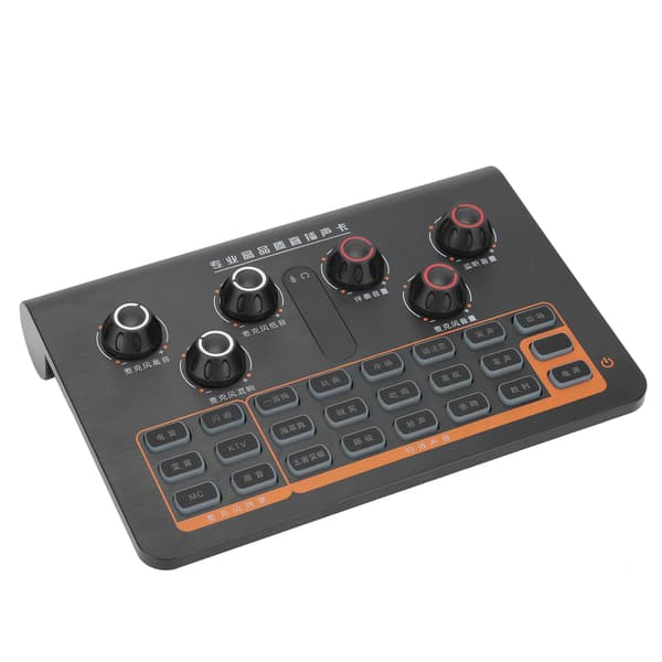 Q8 Bærbar Tuning Lydkort 16 Audio Controller til Telefon Computer PC Mikrofon Webcast Live