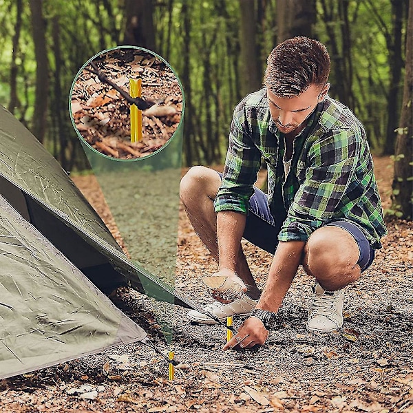 6 Stykker Plast Teltplugger Kraftige Strandteltplugger Markiseplugger Camping Caravanplugger For Camping Utendørs Sandstrand Hage