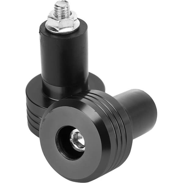Motorcykel Styr Endestykker, Aluminium Slider Greb Endestykker, Tilbehør (Sort)