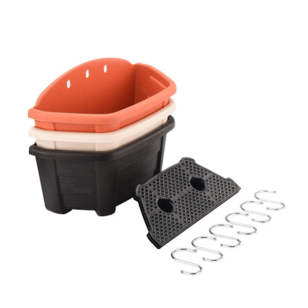 PP Plast Blomkruka Hängande Vägg Blomkruka med krok Harts Planter Heminredning
