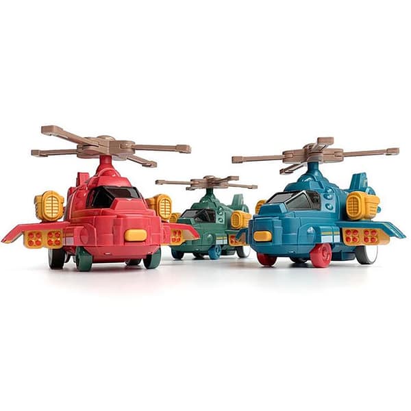 Treghetskollisjon Deformasjon Helikopter Fly Taxiing Deformerbart Helikopter Leketøy Barn Gutt Julegave