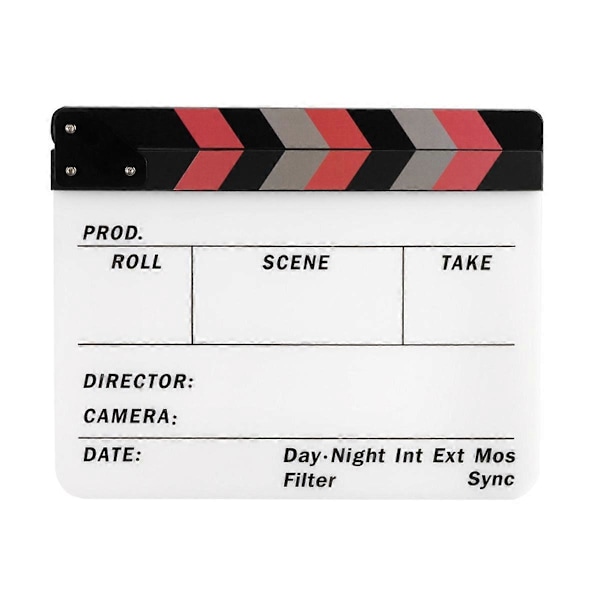 ClapperBoard Film Action Klaptræ Instruktør Film Klaptræ, Hvid
