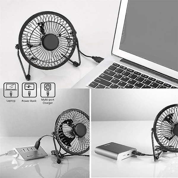 5W 5V aurinkopaneelikäyttöinen tuuletin, pieni kannettava tuuletusjäähdytystuuletin 4 tuuman USB-kannettava tuuletin, yhteensopiva Ca-B5:n kanssa
