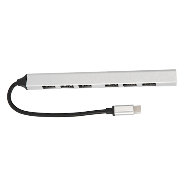 USB C 3.0 Hub Aluminiumlegering 7 portar 5.0Gbps Typ C Hub Expander för PC Laptop Notebook