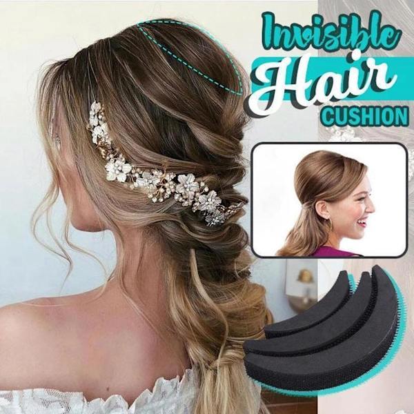 3 stk/sæt Hårpuder Hårvolumen Øg Puff Hair Bun Maker Skumsvamp Bump Up Insert Base Hårstylingtilbehør