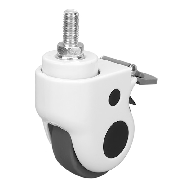Svingbare trinser Hjul Heavy Duty Bremse TPR Nylon 154 Lbs 3 Tommer Mindre støy Medisinsk Bord Hjul Hjul for skrivebord