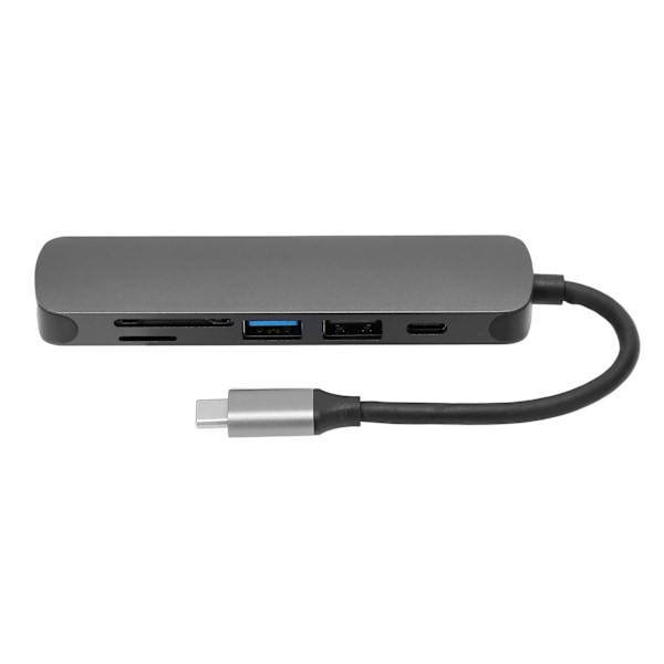 USB C -keskitin 6-in-1 SD/TF-kortinluku TypeC-sovitin telakointiasema OS X Lenovo Dell -laitteille