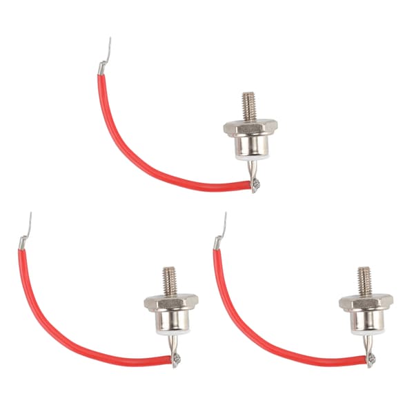 3 stk ZX70 12 Diode Rustforebygging Stabil Ytelse 70A Diode med Linje for Motorstyring Positiv Rød Linje