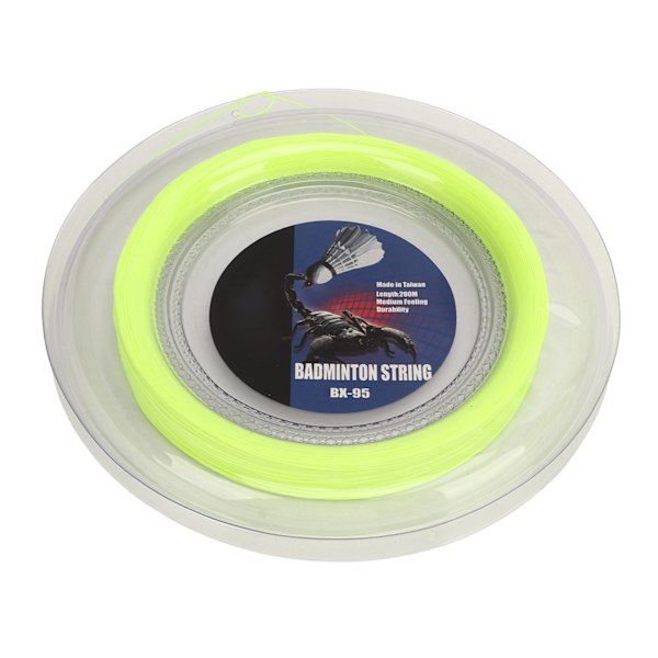 POWERTI Badminton Ketsjer Streng Høj Elasticitet Slidstærk Resin Fiber Udskiftningsline til Reparation Fluorescerende Grøn