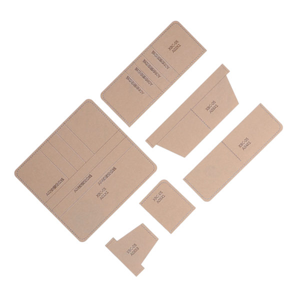 6 st lång plånbok akryl mall exakt skärningsavstånd transparent tydlig layout DIY akryl mall för hem presenter