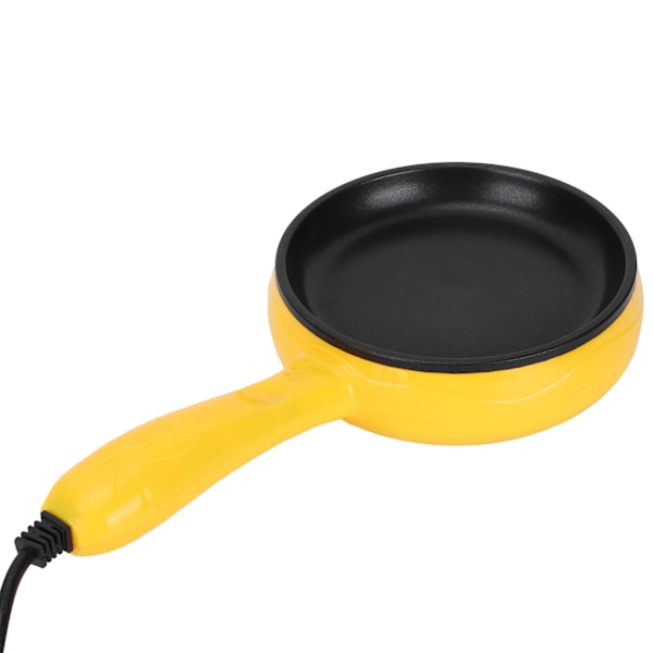 350W Mini Stekpanna NonStick Stekt Biff Pannkaka Äggpanna med Träspatel EU-kontakt 220V