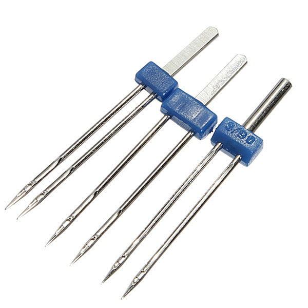 3PCS 2/3/4MM Dubbla Tvillingnålar Dubbla Tvilling Sy Nålar Sy Maskin Tillbehör