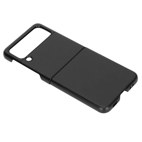 Nahkainen kotelo Samsung Galaxy Z Flip 3 -puhelimelle, iskunkestävä, naarmuuntumaton suojus, musta