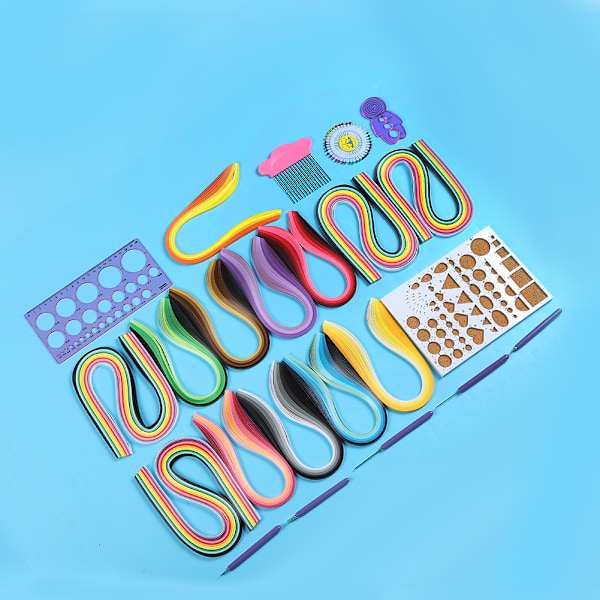 Paper Quilling -sarja Gradient Ramp Värikäs Scrip DIY Käsityötaidetyökalusarja